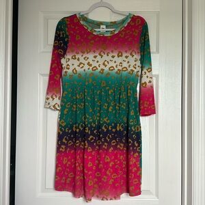 Sew N Love Dress Multi Colored Animal Print-  Sz. Small
